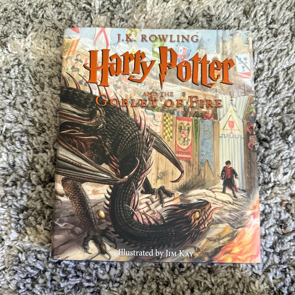 Harry Potter Goblet of Fire Hardcover Illustrated Oversized J.K. Rowling Jim Kay